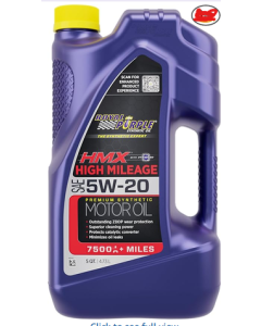 Royal Purple HMX w/Synerlec | High Mileage SAE 5W-20 Premium Synthetic Motor Oil