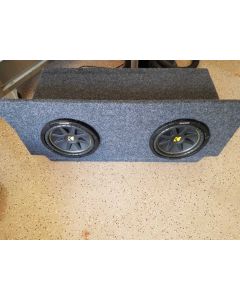 2010 Dodge Challenger Sub Box with subs and amp