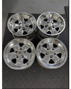 OEM Porsche Fuchs Wheels – 16″ Staggered Set – Off 1988 911 Turbo