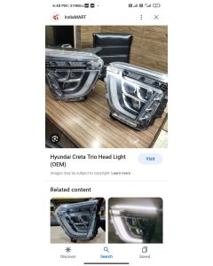 Hyundai creta top model headlight
