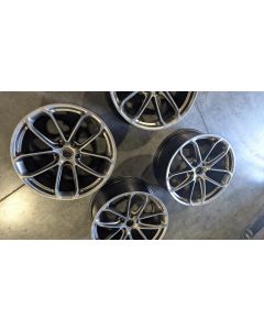 PORSCHE CAYENNE ORIGINAL TURBO GT COUPE COMPETITION 22" RIMS &amp; CAPS SET