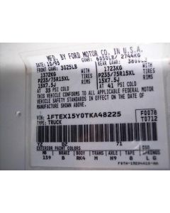 Rear Leaf Spring Main Spring Fits 86-96 FORD F150 PICKUP 838