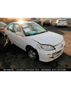 Engine Gasoline 1.3L VIN 9 6th Digit MX Hybrid SOHC Fits 03-05 CIVIC 328165