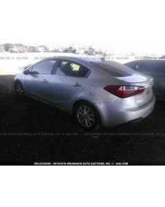 Driver Left Rear Side Door Sedan Fits 14-16 FORTE 1038218